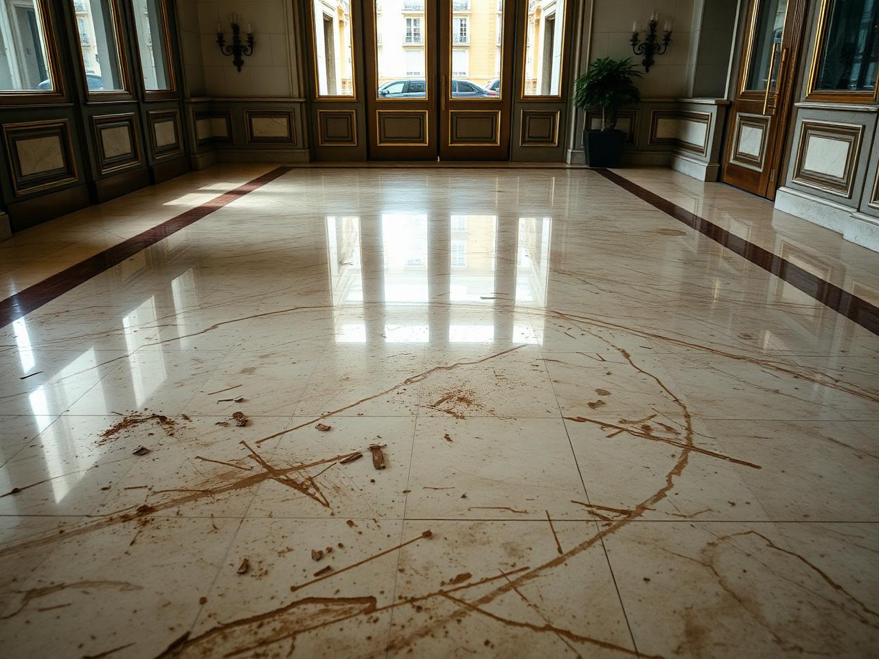 Hall d'immeuble · Paris 8e — avant